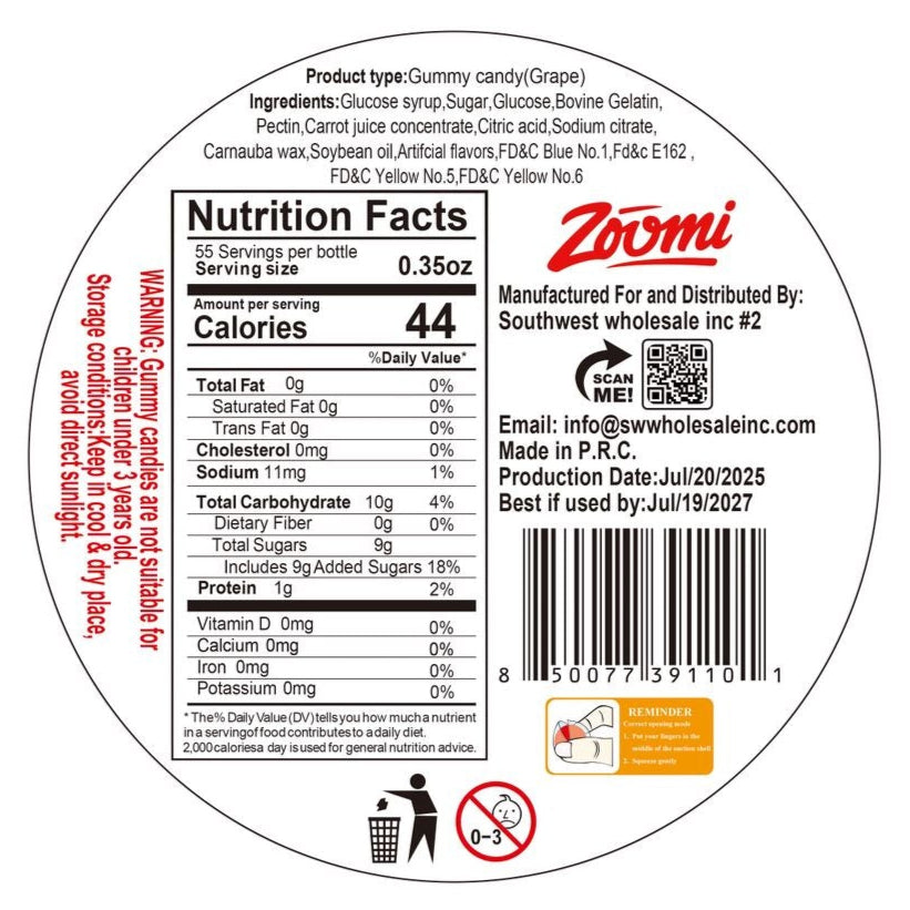 Zoomi Gushmello™ - Grape Jar Zoomi Gushmello™ - Grape Jar