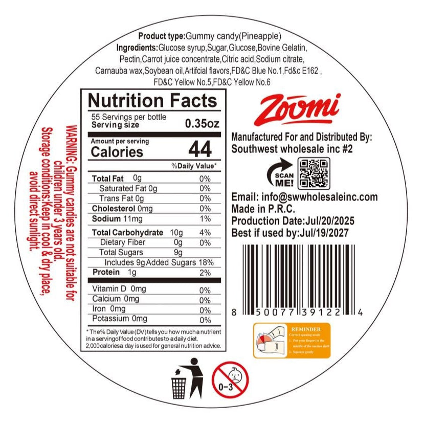 Zoomi Gushmello™ - Pineapple Jar Zoomi Gushmello™ - Pineapple Jar