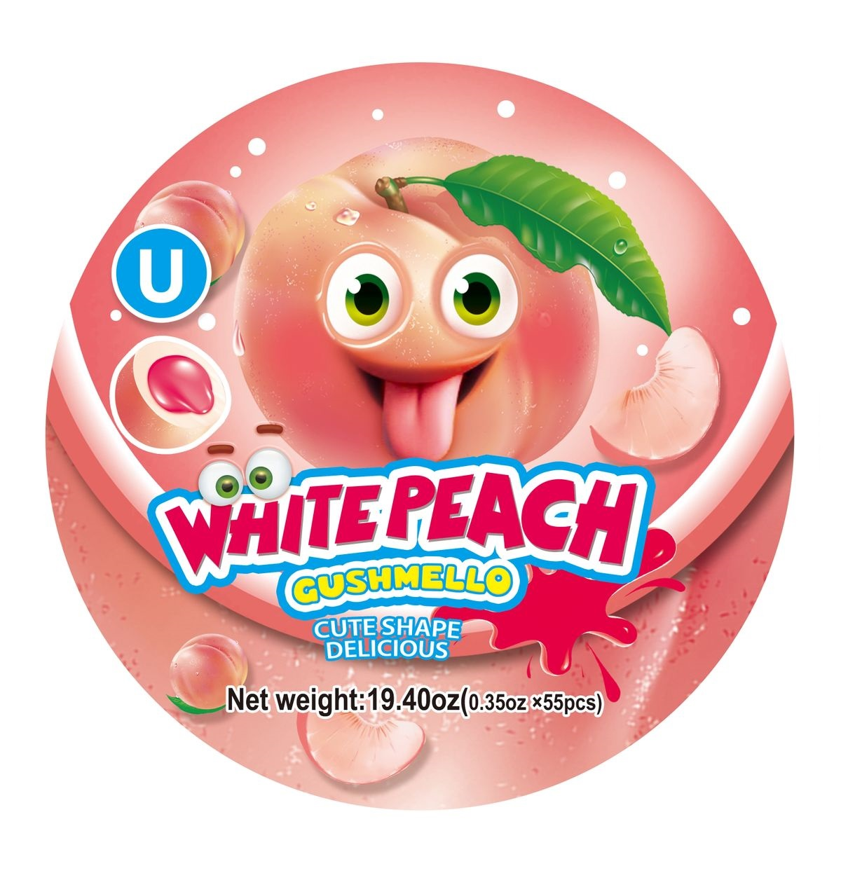 Zoomi Gushmello™ - White Peach Jar